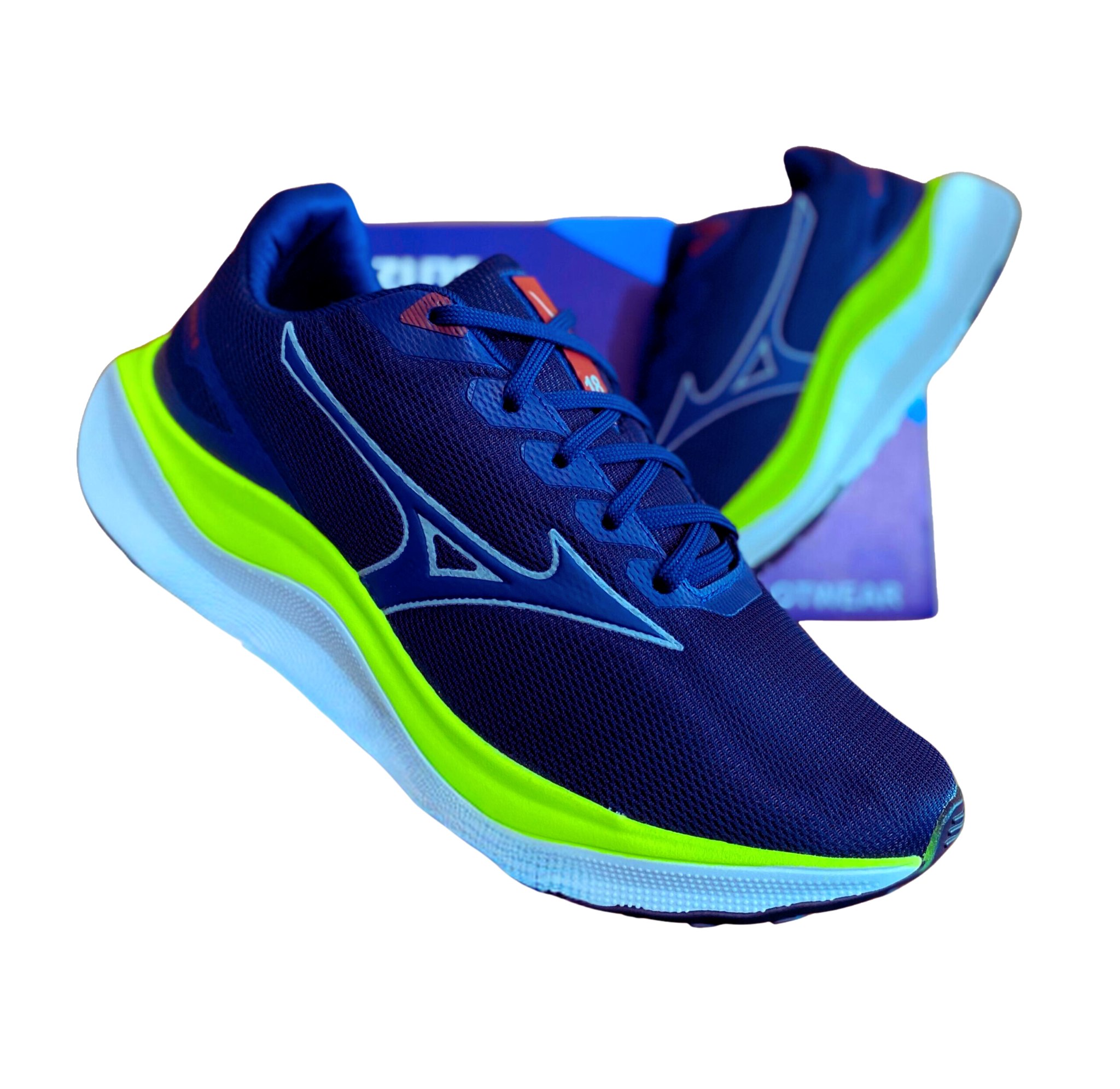 TÊNIS MIZUNO AZUL E VERDE